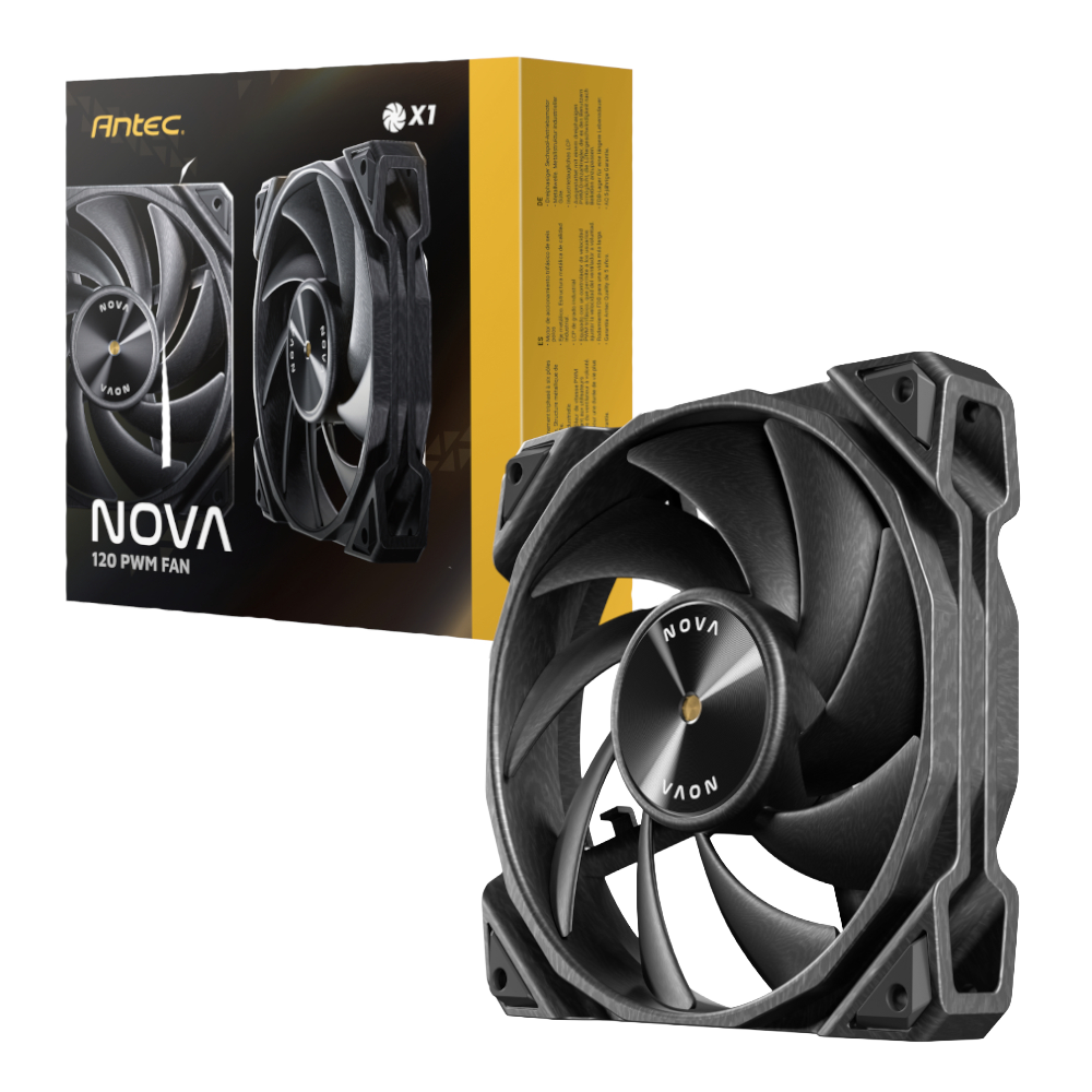 Antec NOVA 120 PWM 9 BLADE Fan with Speed Controller – Black