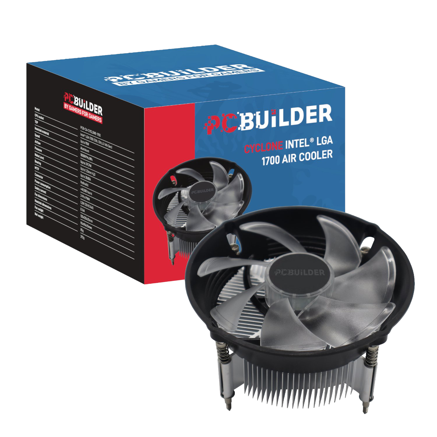 PCBuilder CYCLONE Intel® LGA 1700 Air Cooler