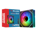 PCBuilder STORM PRISM 120mm ARGB Centre Infinity Mirror Fan (NEW)