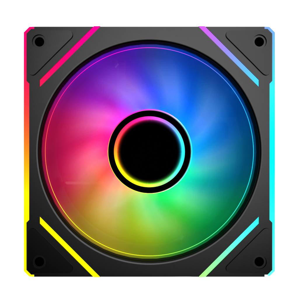 PCBuilder STORM PRISM 120mm ARGB Centre Infinity Mirror Fan (NEW)
