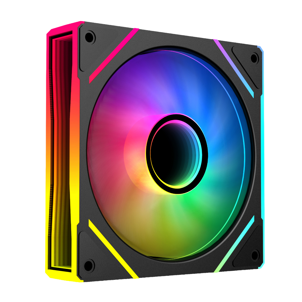 PCBuilder STORM PRISM 120mm ARGB Centre Infinity Mirror Fan (NEW)