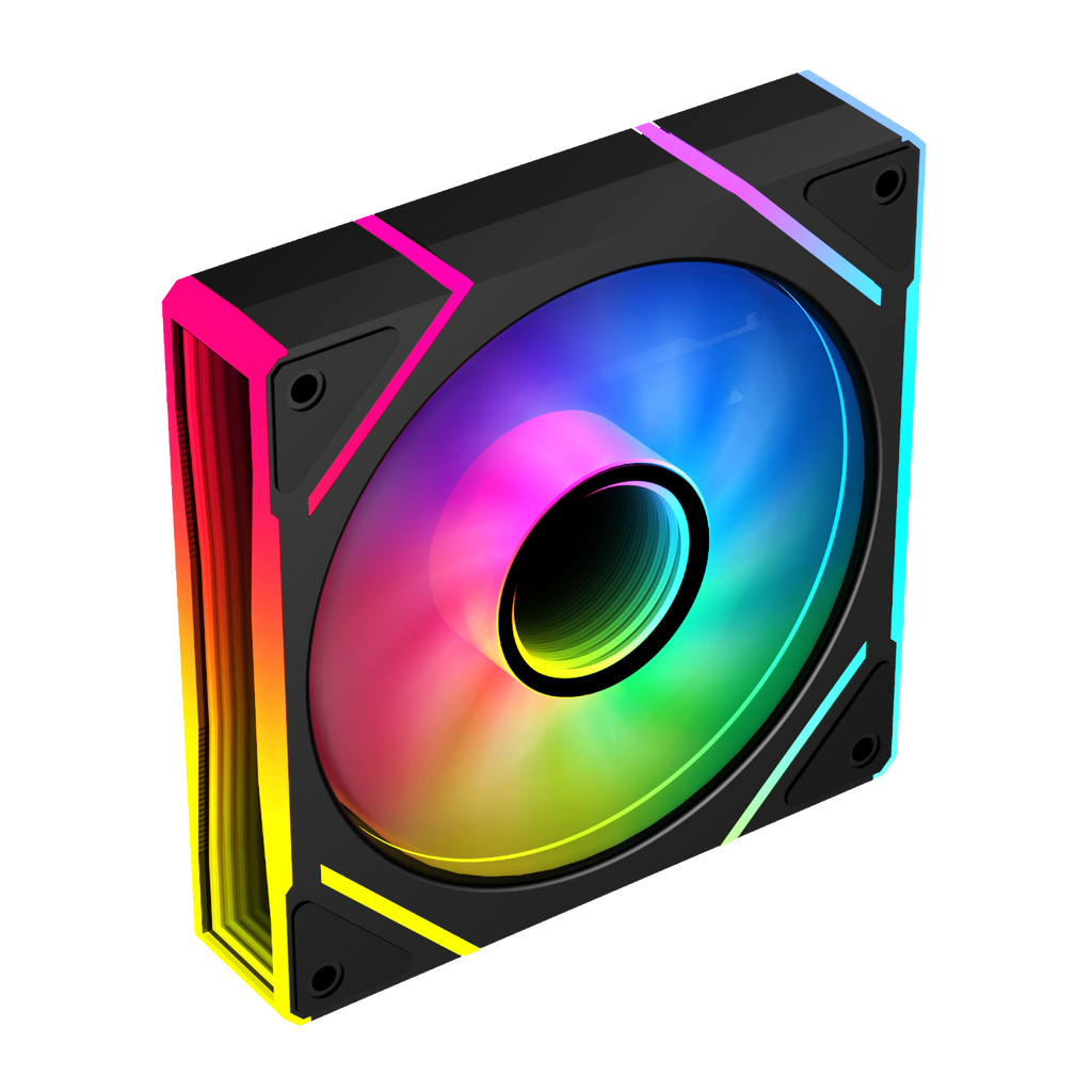 PCBuilder STORM PRISM 120mm ARGB Centre Infinity Mirror Fan (NEW)