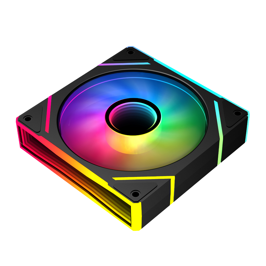 PCBuilder STORM PRISM 120mm ARGB Centre Infinity Mirror Fan (NEW)