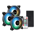 PCBuilder Tempest Chill Fan Kit 3x120MM Dual Glow ARGB Fan + Controller + RF Remote (NEW)