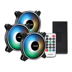 PCBuilder Tempest Chill Fan Kit 3x120MM Dual Glow ARGB Fan + Controller + RF Remote (NEW)