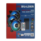 PCBuilder Tempest Chill Fan Kit 3x120MM Dual Glow ARGB Fan + Controller + RF Remote (NEW)