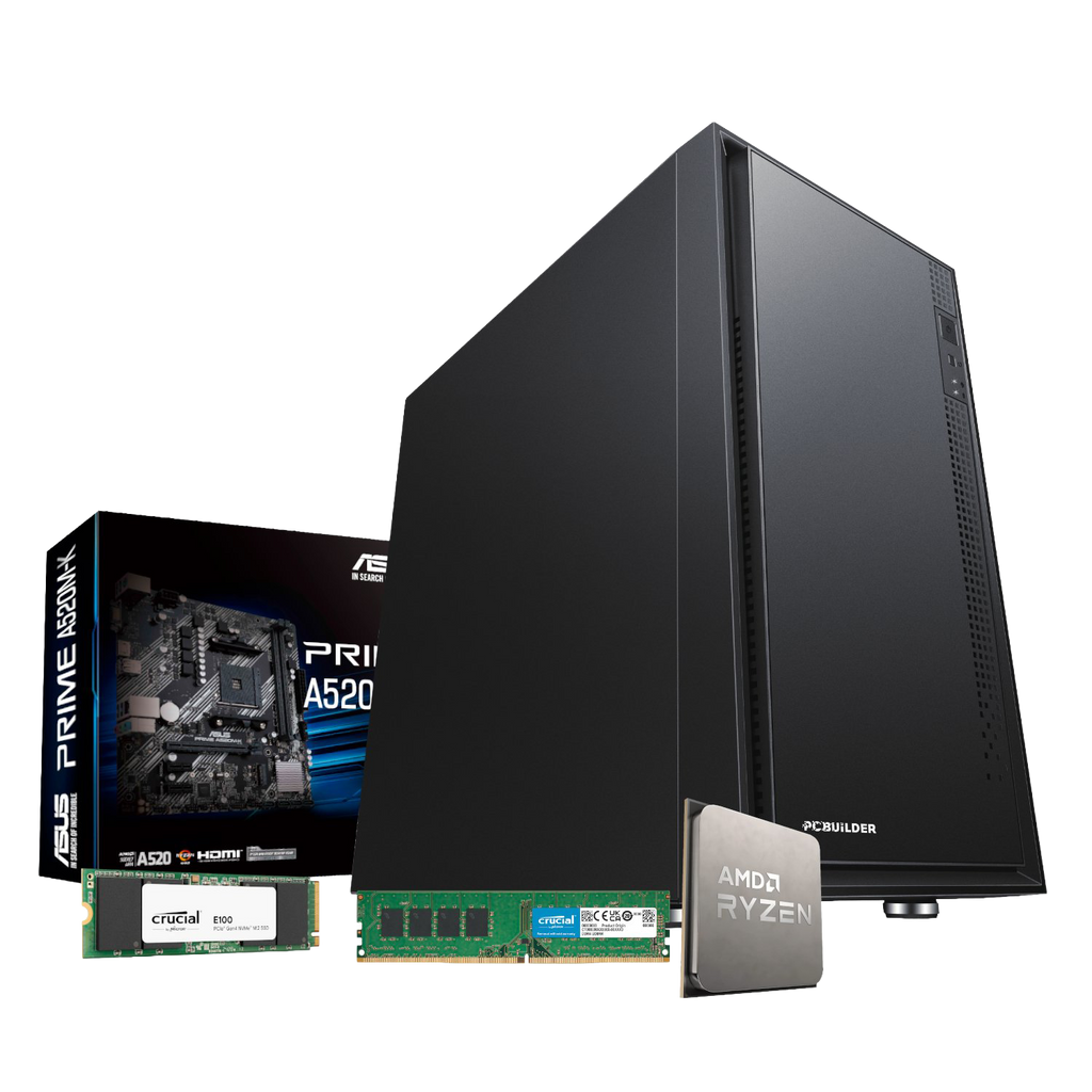 PCBuilder AMD Ryzen 5 3400G HOME MASTER Windows 11 Desktop PC (NEW SEALED)