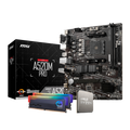 AMD Ryzen 5 5600GT – 16GIG 3200MHZ GAMING RAM – MSI A520M MB – LEVEL UP Core Upgrade Kit