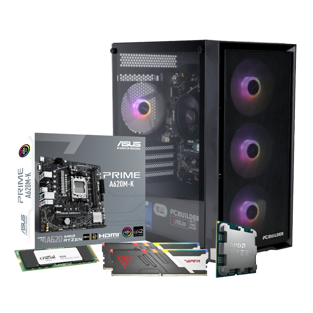 PCBuilder Ryzen 5 8600G WARDEN Windows 11 Gaming PC (NEW SEALED)