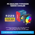 PCBuilder 120mm Air CPU Cooler | FLASH SALE