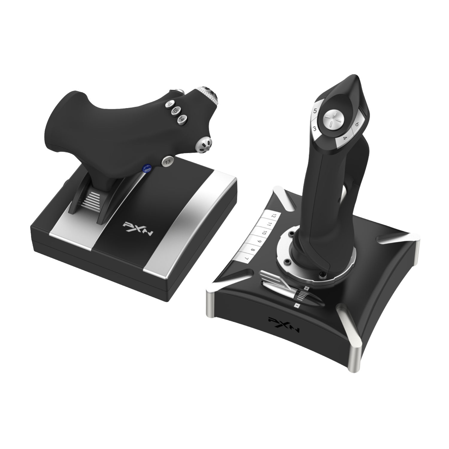 PXN 2119 PRO Flight Simulator Joystick Combo (NEW)