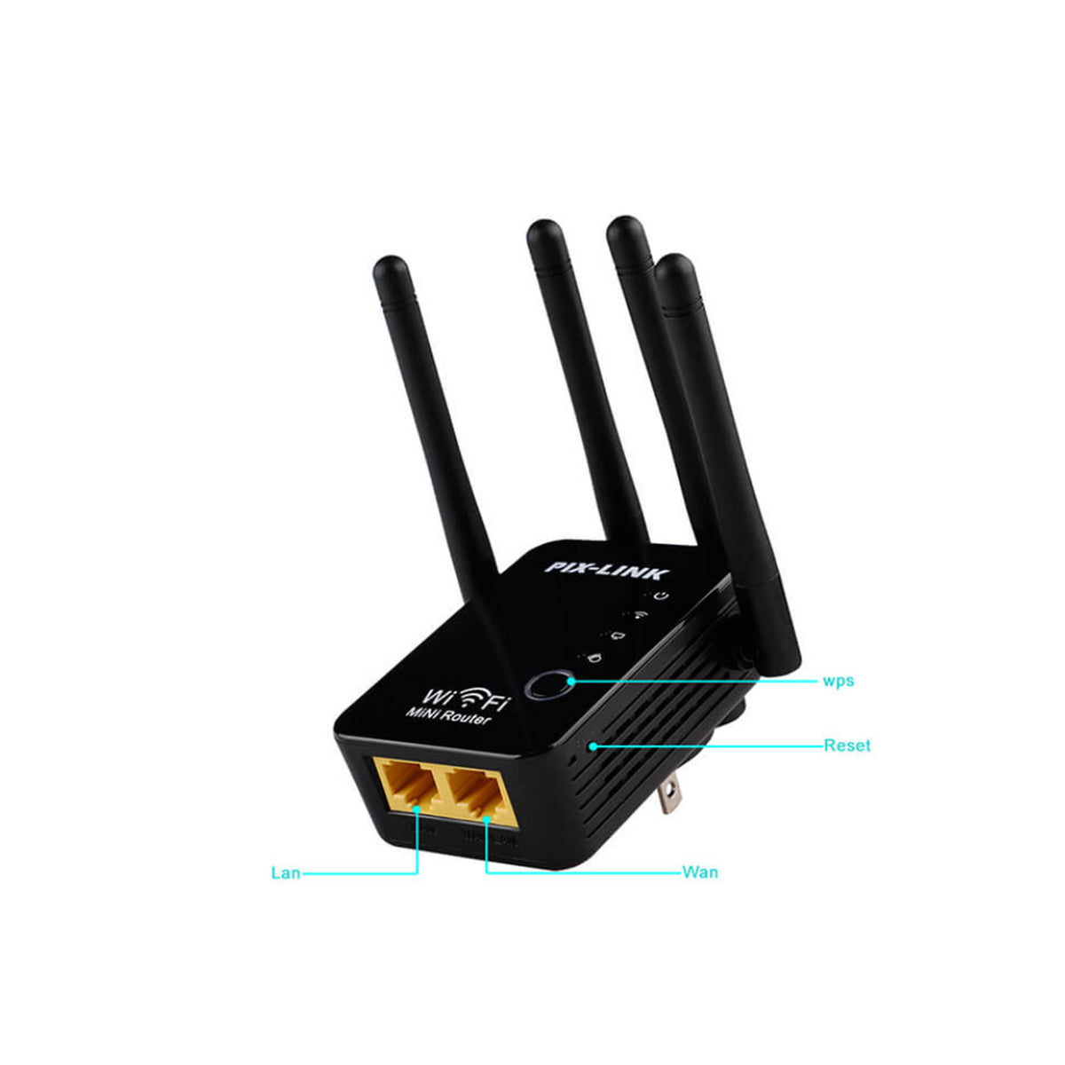 Wifi Repeater/Router/AP - Black
