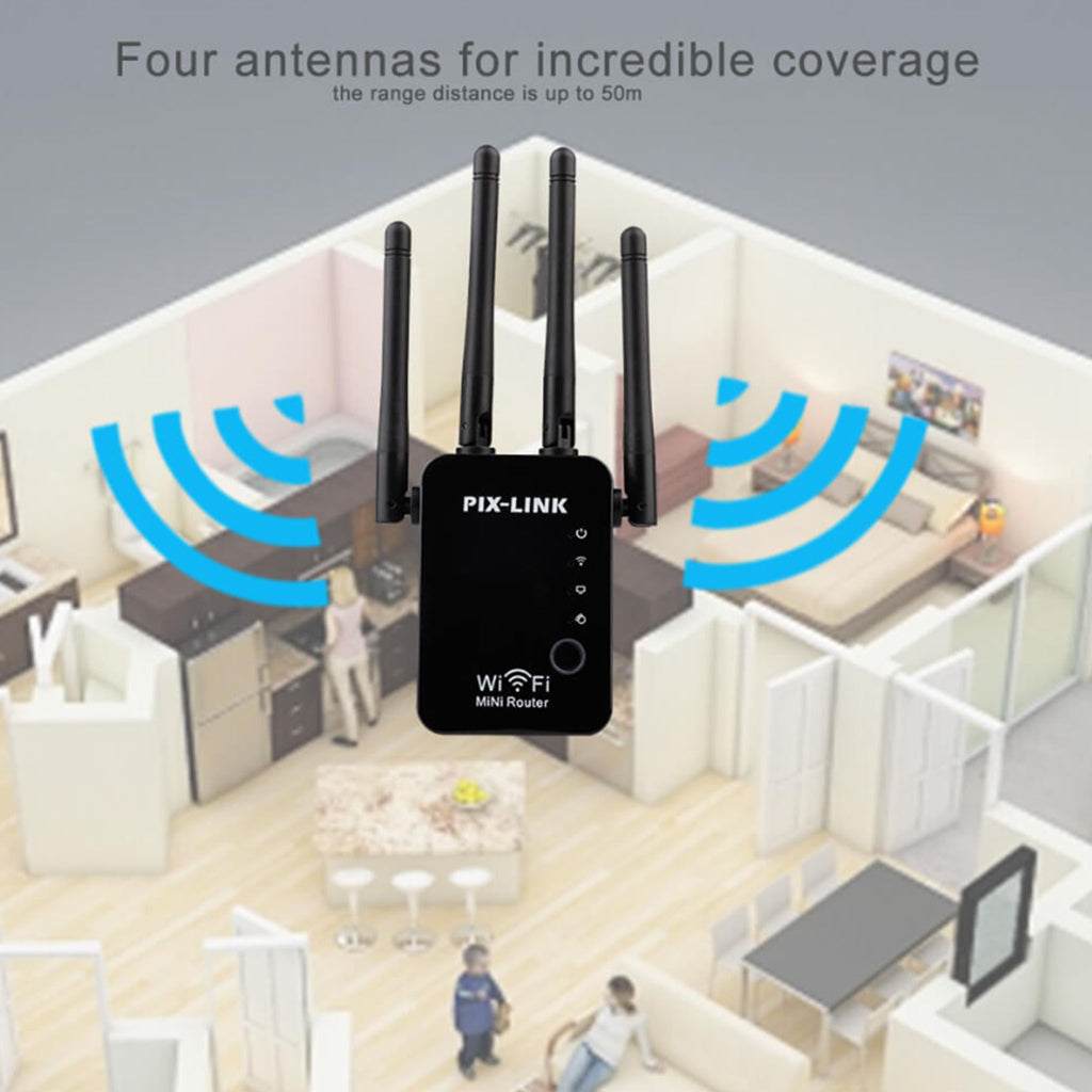 Wifi Repeater/Router/AP - Black