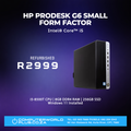 HP ProDesk G6 SFF Desktop | Intel Core i5-8500T CPU | (REFURBISHED)