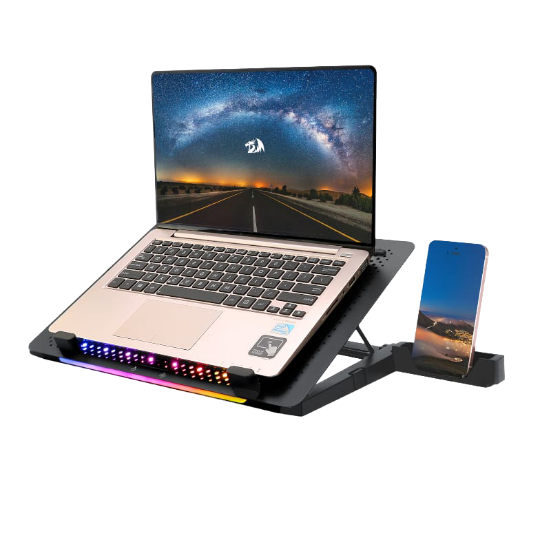 REDRAGON Dual USB 5 Fan RGB Gaming Notebook Stand (NEW)