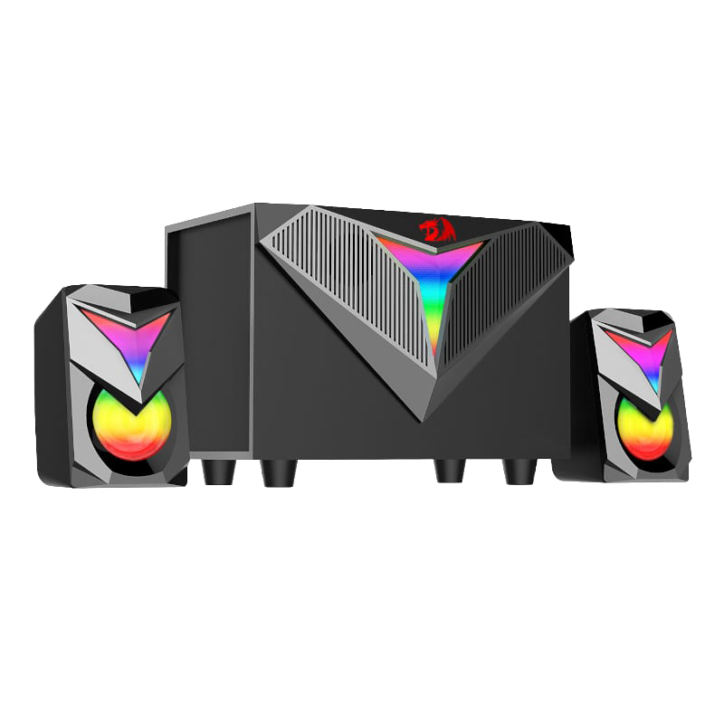 REDRAGON 2.1 Satellite Speaker TOCCATA RGB 11W Gaming Speaker – Black