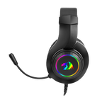 REDRAGON Over-Ear HYLAS Aux (Mic & Headset)|USB (Power Only) RGB Gaming Headset – Black (NEW SEALED)