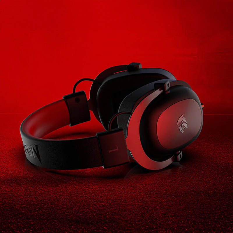 REDRAGON Over-Ear ZEUS 2 USB Gaming Headset – Black (NEW SEALED)