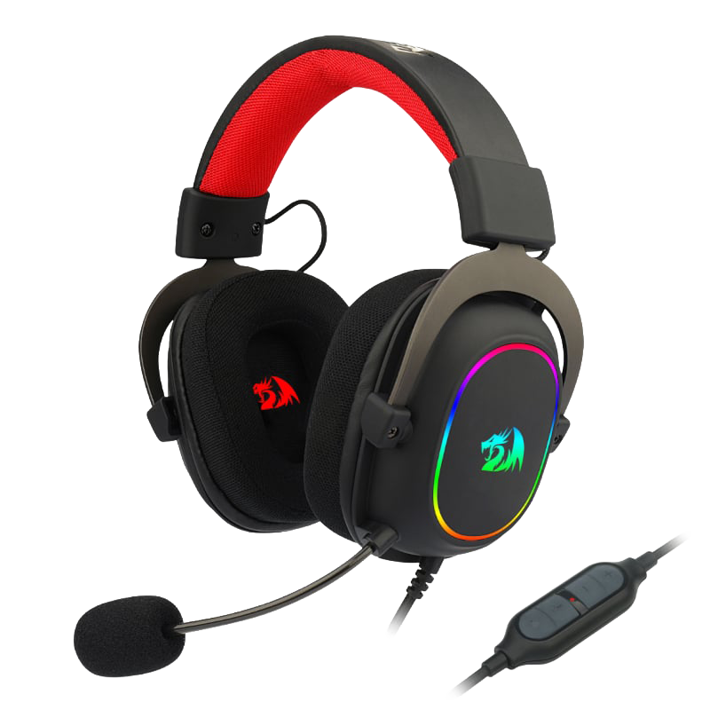 REDRAGON Over-Ear ZEUS-X USB RGB Gaming Headset – Black (NEW SEALED)
