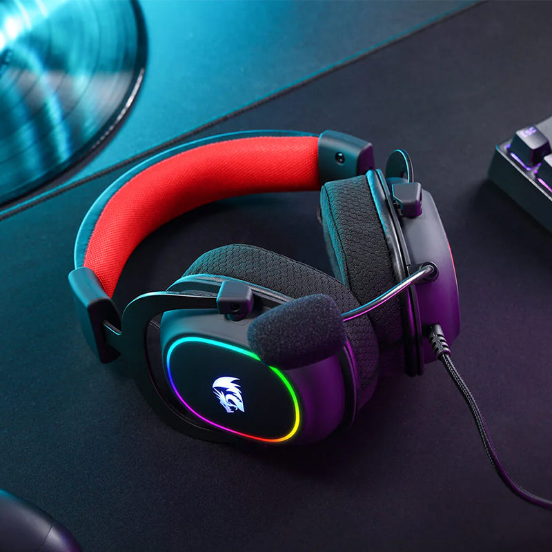 REDRAGON Over-Ear ZEUS-X USB RGB Gaming Headset – Black (NEW SEALED)