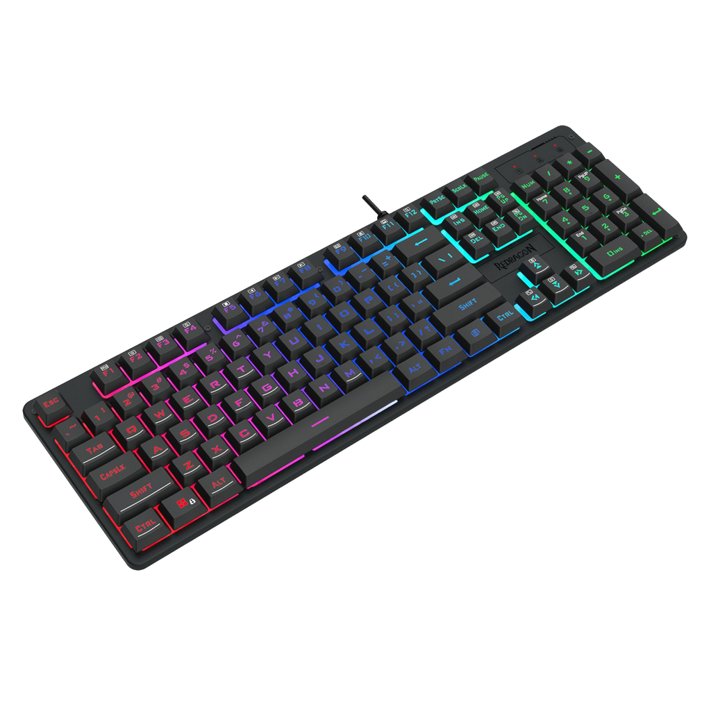 Redragon K521 Upgrade Rainbow LED 104-Key Membrane Gaming Keyboard (NEW)