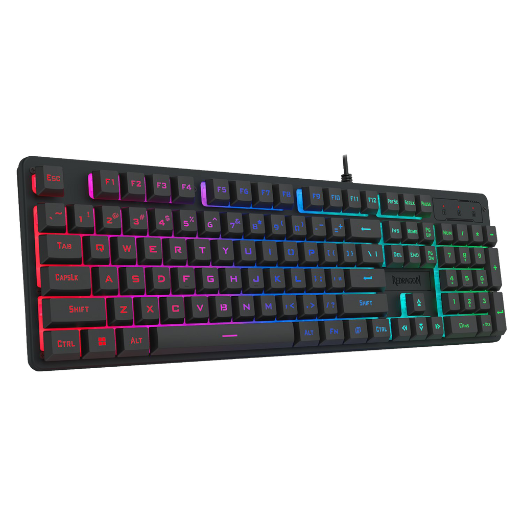 Redragon K521 Upgrade Rainbow LED 104-Key Membrane Gaming Keyboard (NEW)