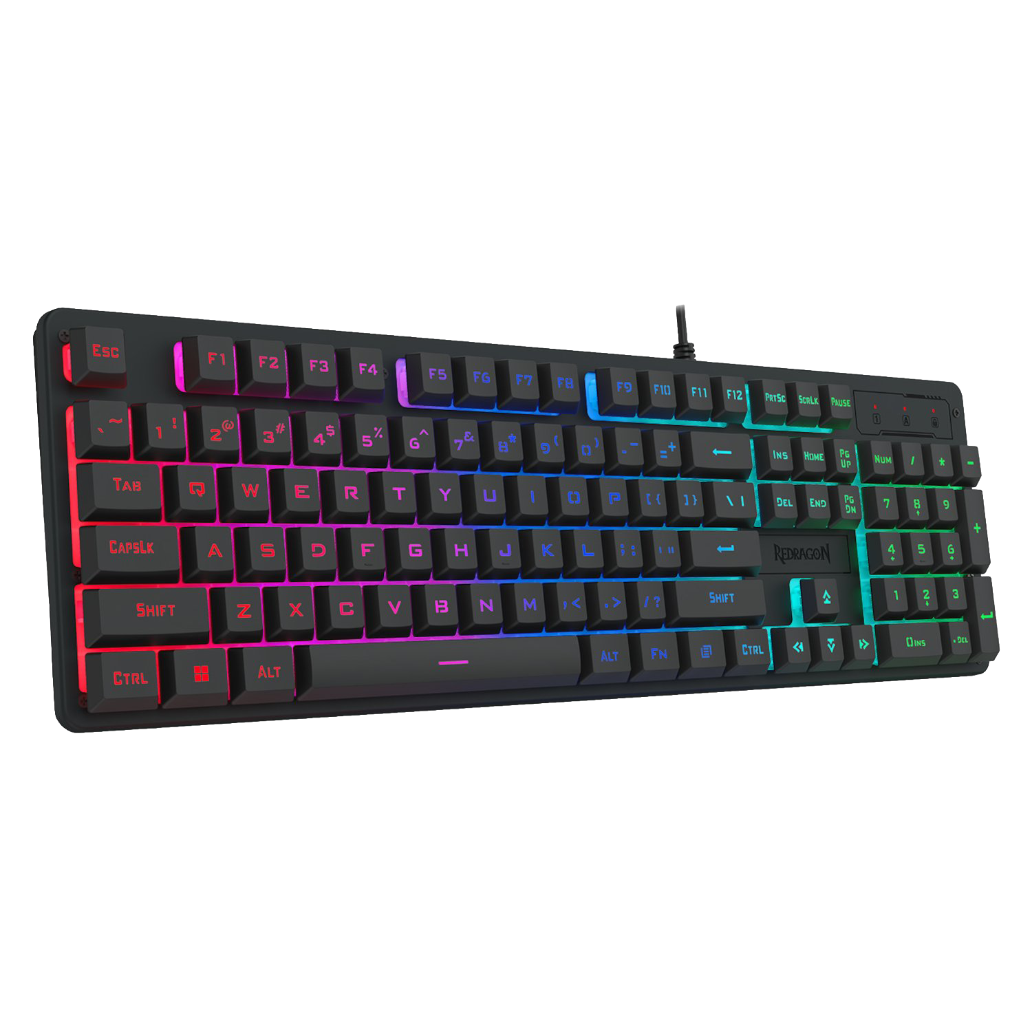 Redragon K521 Upgrade Rainbow LED 104-Key Membrane Gaming Keyboard (NEW)