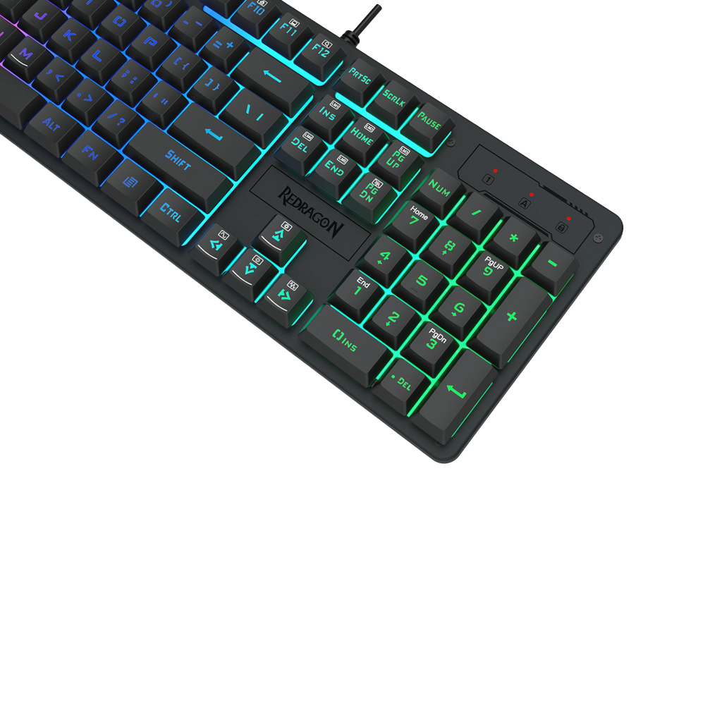 Redragon K521 Upgrade Rainbow LED 104-Key Membrane Gaming Keyboard (NEW)