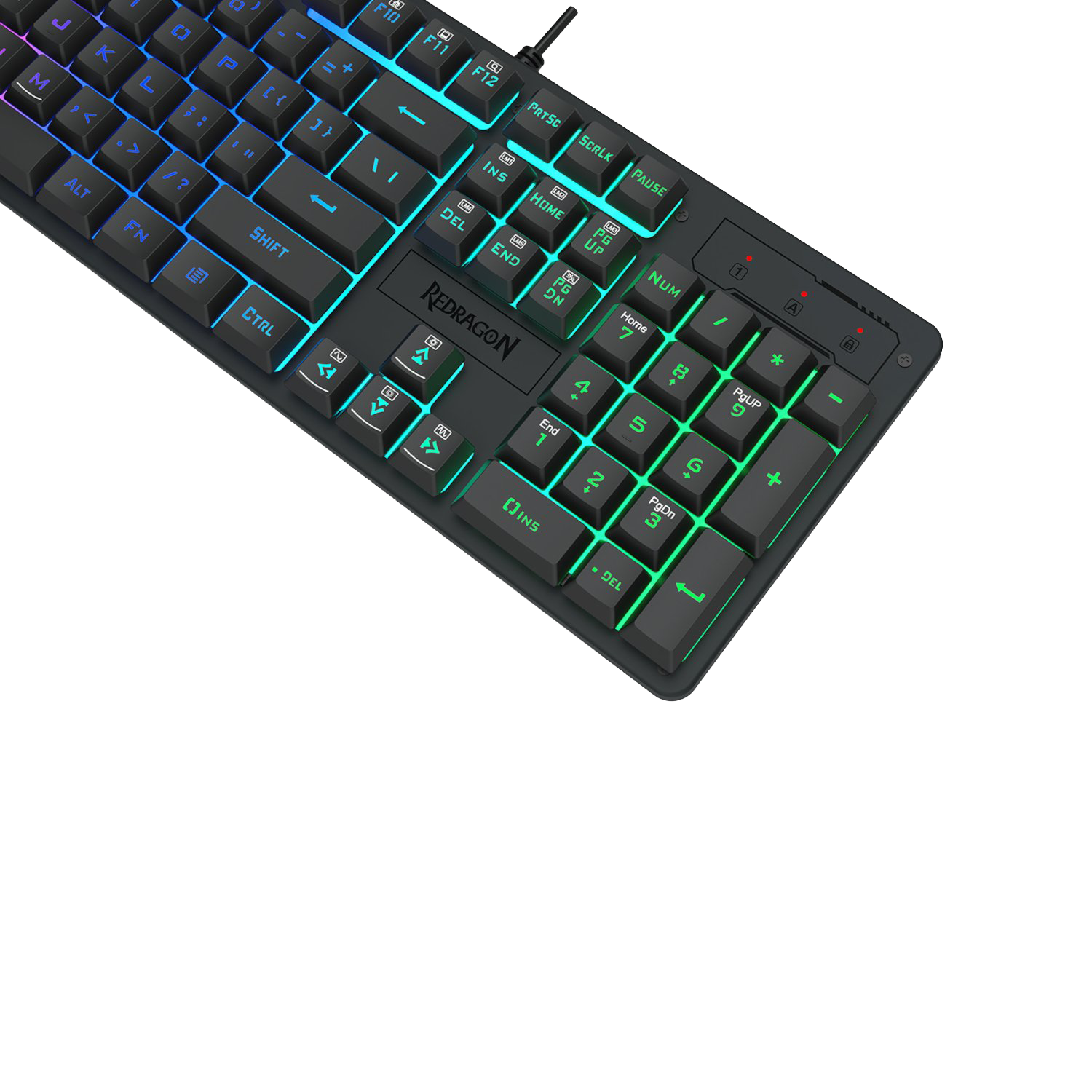 Redragon K521 Upgrade Rainbow LED 104-Key Membrane Gaming Keyboard (NEW)