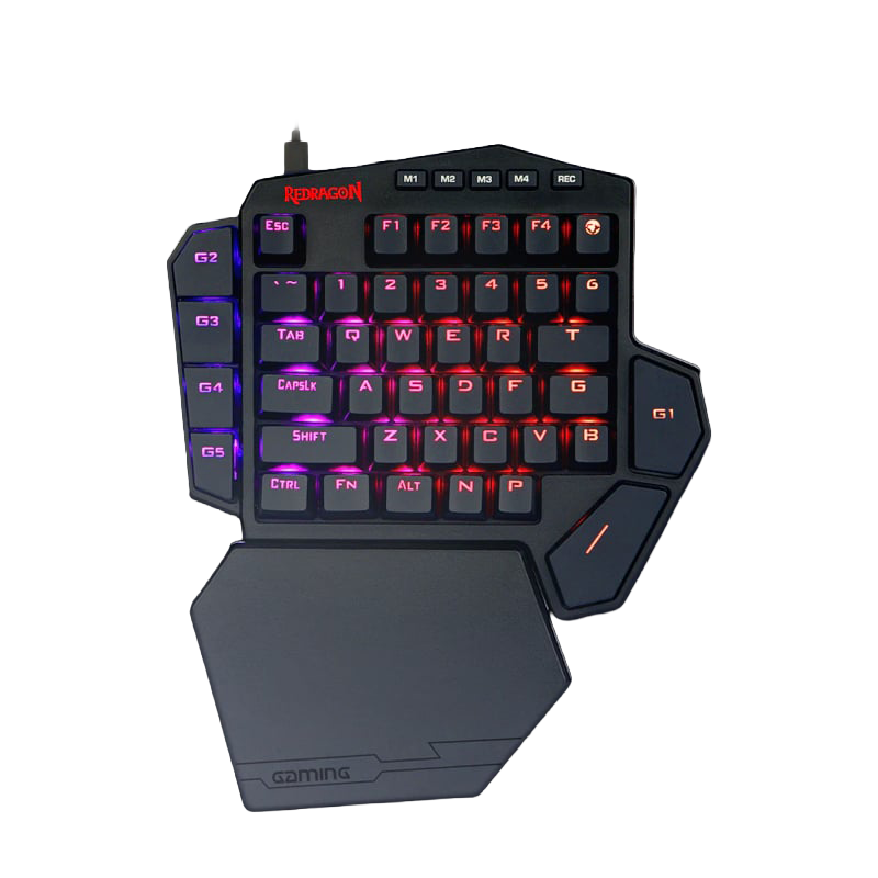 REDRAGON Diti Elite Pro One-Handed RGB Wireless Mechanical Gaming Keyboard – Black (NEW SEALED)