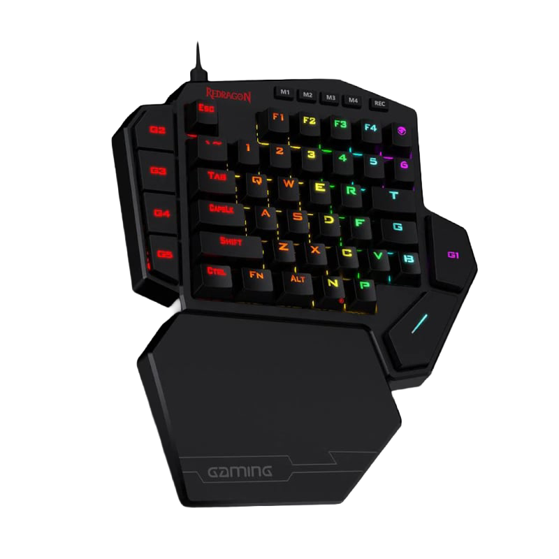REDRAGON Diti Elite Pro One-Handed RGB Wireless Mechanical Gaming Keyboard – Black (NEW SEALED)
