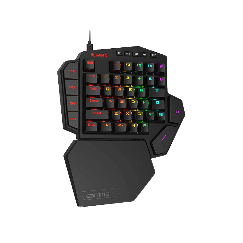 REDRAGON Diti Elite Pro One-Handed RGB Wireless Mechanical Gaming Keyboard – Black (NEW SEALED)