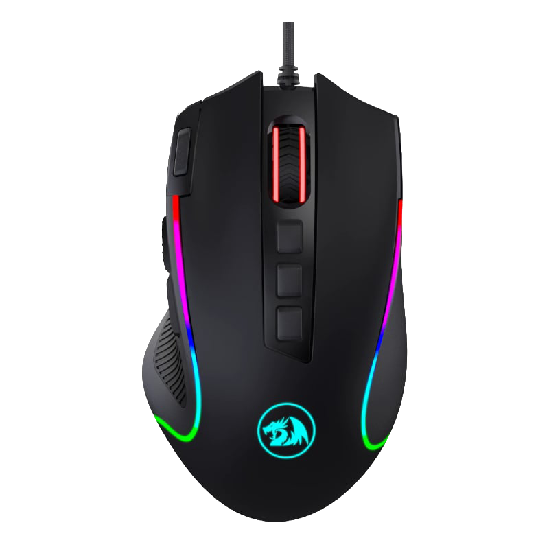 REDRAGON PREDATOR 4000DPI RGB Ergo Gaming Mouse – Black (NEW)