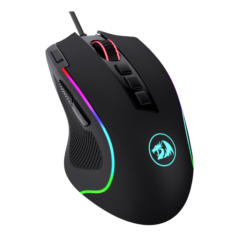 REDRAGON PREDATOR 4000DPI RGB Ergo Gaming Mouse – Black (NEW)