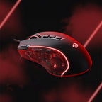 REDRAGON PREDATOR 4000DPI RGB Ergo Gaming Mouse – Black (NEW)