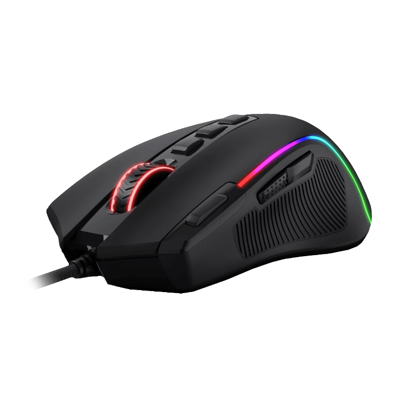REDRAGON PREDATOR 4000DPI RGB Ergo Gaming Mouse – Black (NEW)