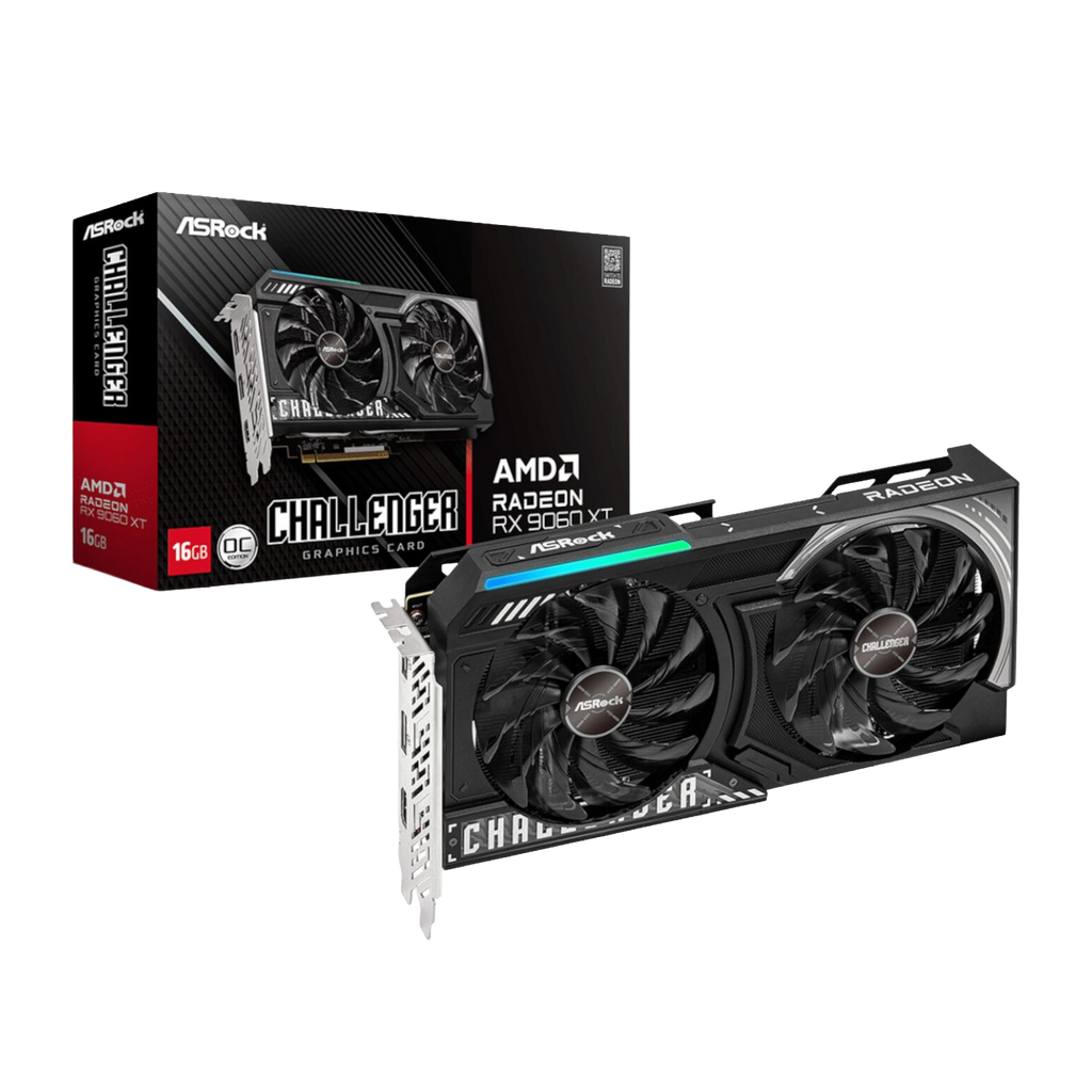 ASRock Radeon RX 9060 XT Challenger 16GB OC Graphics Card (RDNA™ 4, PCIe 5.0) (NEW SEALED)