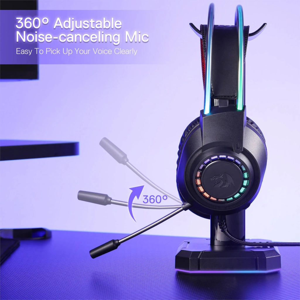 Redragon SCREAM Over-Ear RGB Gaming Headset – Black (NEW SEALED)