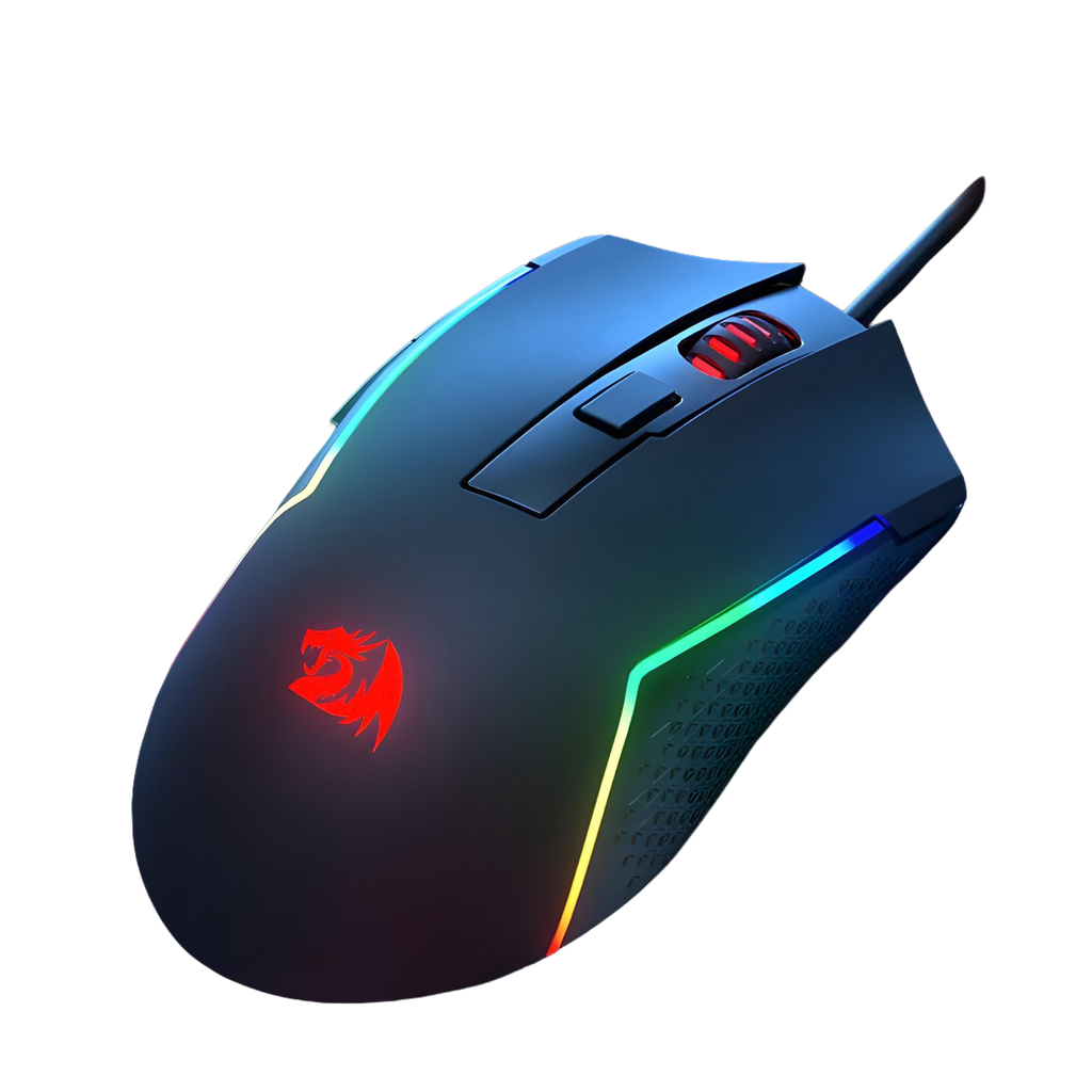 Redragon M616 TRIDENT 10000DPI RGB Gaming Mouse – Black (NEW)