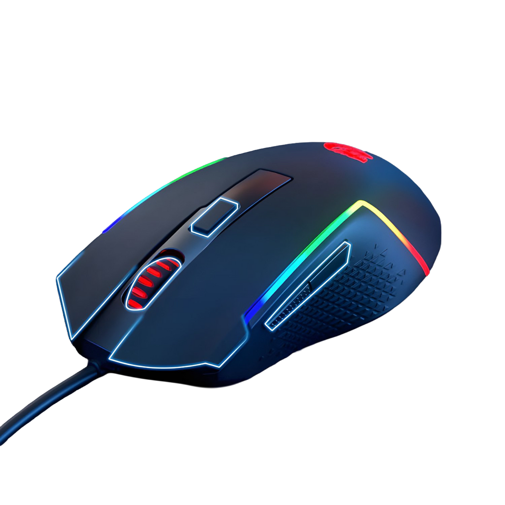 Redragon M616 TRIDENT 10000DPI RGB Gaming Mouse – Black (NEW)