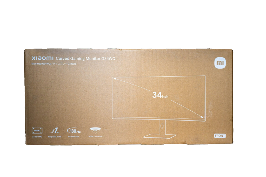 Xiaomi G34WQi 34″ 1440p UltraWide VA Curved Gaming Monitor (180Hz, 1ms, 21:9, HDMI/DP, AMD FreeSync, & 1500R Curve) (NEW SEALED)