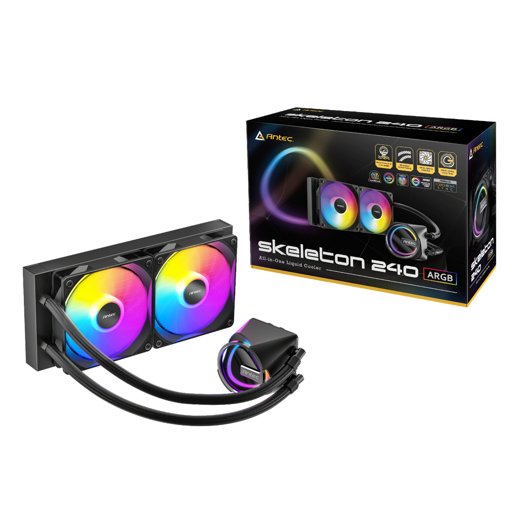 Antec Skeleton 240 ARGB CPU Liquid Cooler Black (NEW)