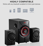 Astrum SM410 Multimedia Wireless Speaker | 2.1CH LED Light