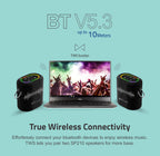 SP210 Bluetooth Waterproof IP6 Speaker, 25W DSP TF LED TWS AUX MIC (NEW SEALED)