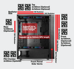 ARMAGGEDDON Tessaraxx Apex 8 Air ATX Gaming Case (NEW SEALED)