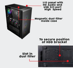 ARMAGGEDDON Tessaraxx Apex 8 Air ATX Gaming Case (NEW SEALED)