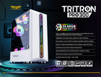 Armaggeddon Tritron Pro 300 ATX Gaming Case with 3x ARGB Fans – Black (NEW SEALED)