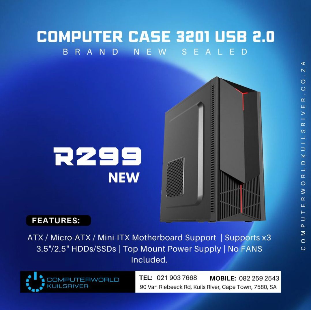 BRAND NEW SEALED COMPUTER CASES FOR R299 (NEW)