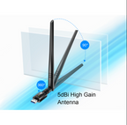 Cudy Dual Band WiFi 5 1300Mbps 5dBi USB 3.0 Adapter | WU1400 (NEW SEALED)