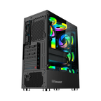 Armaggeddon Tritron Pro 300 ATX Gaming Case with 3x ARGB Fans – Black (NEW SEALED)